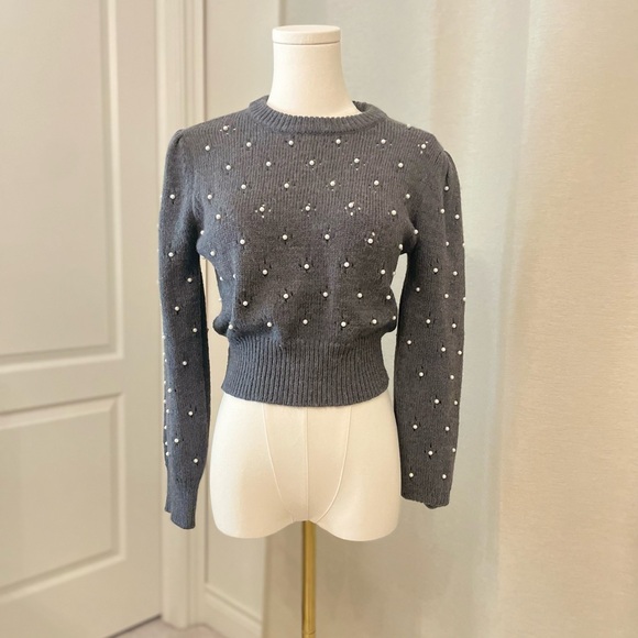 NWOT Zara Knit Crop Sweater - Picture 2 of 8
